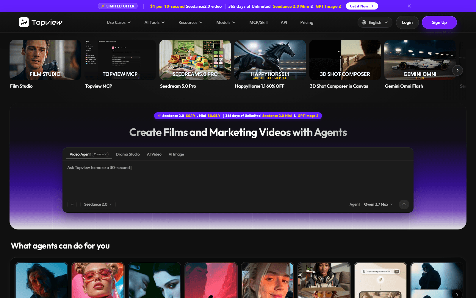 topview homepage screenshot